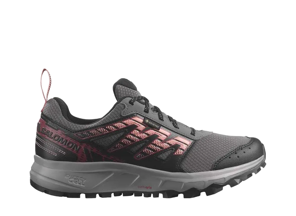 サロモン ウィメンズ ワンダー ゴアテックス "プラムキトン/ブラック/ピーチアンバー"