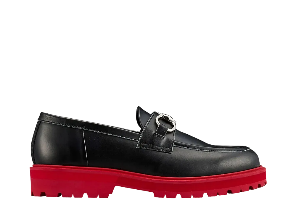 オニツカタイガー ジ オニツカ ウィメンズ ビットローファー "ブラック/クラシックレッド"