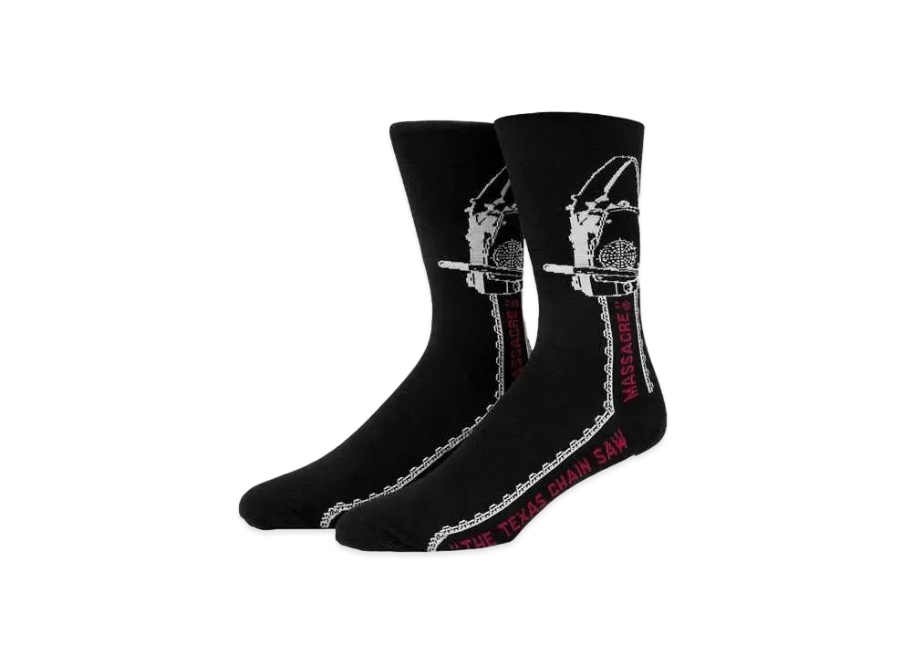 HUF x Texas Chainsaw Massacre Crew Socks "Black"