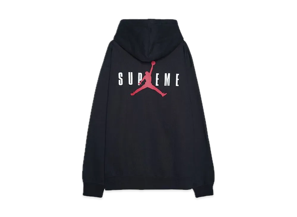 Supreme x Jordan Hooded Sweatshirt "Black"