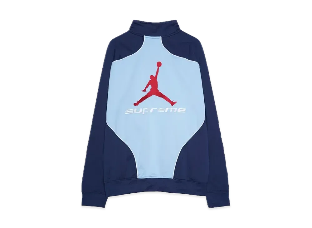 Supreme x Jordan Tricot Track Jacket "Blue"