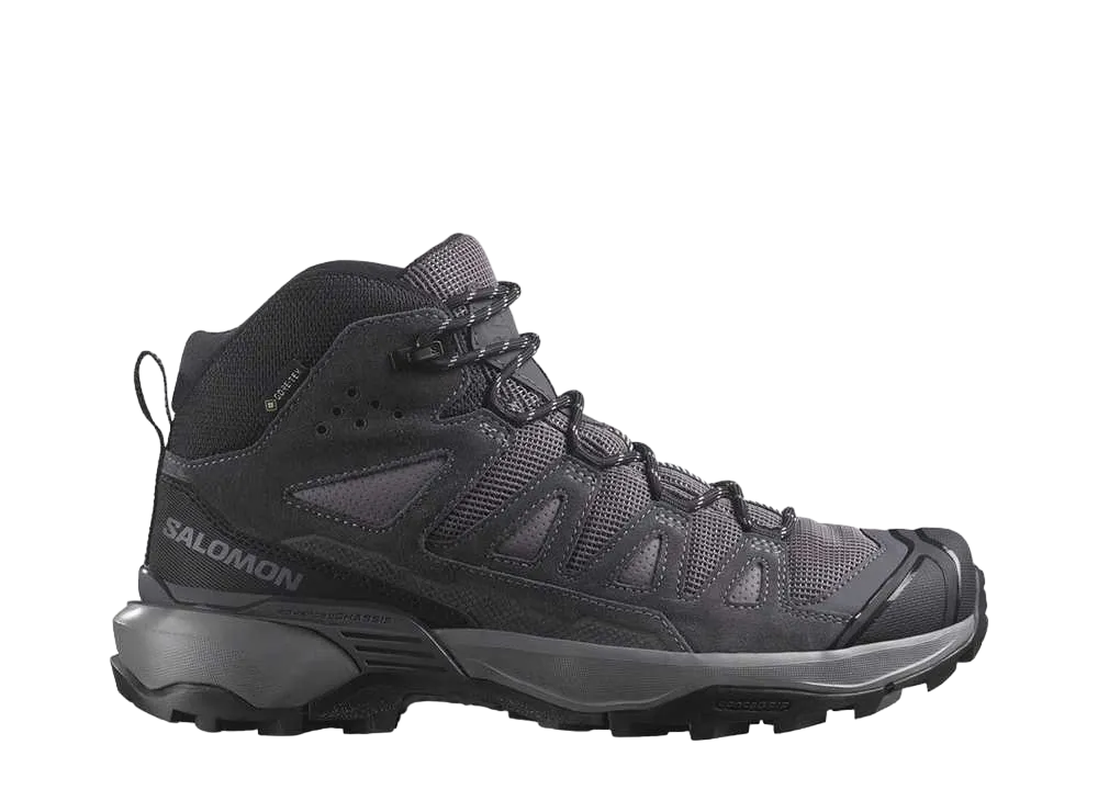 Salomon Women's X Ultra 360 Leather Mid GORE-TEX "Shark/Nine Iron/Cloud Gray"