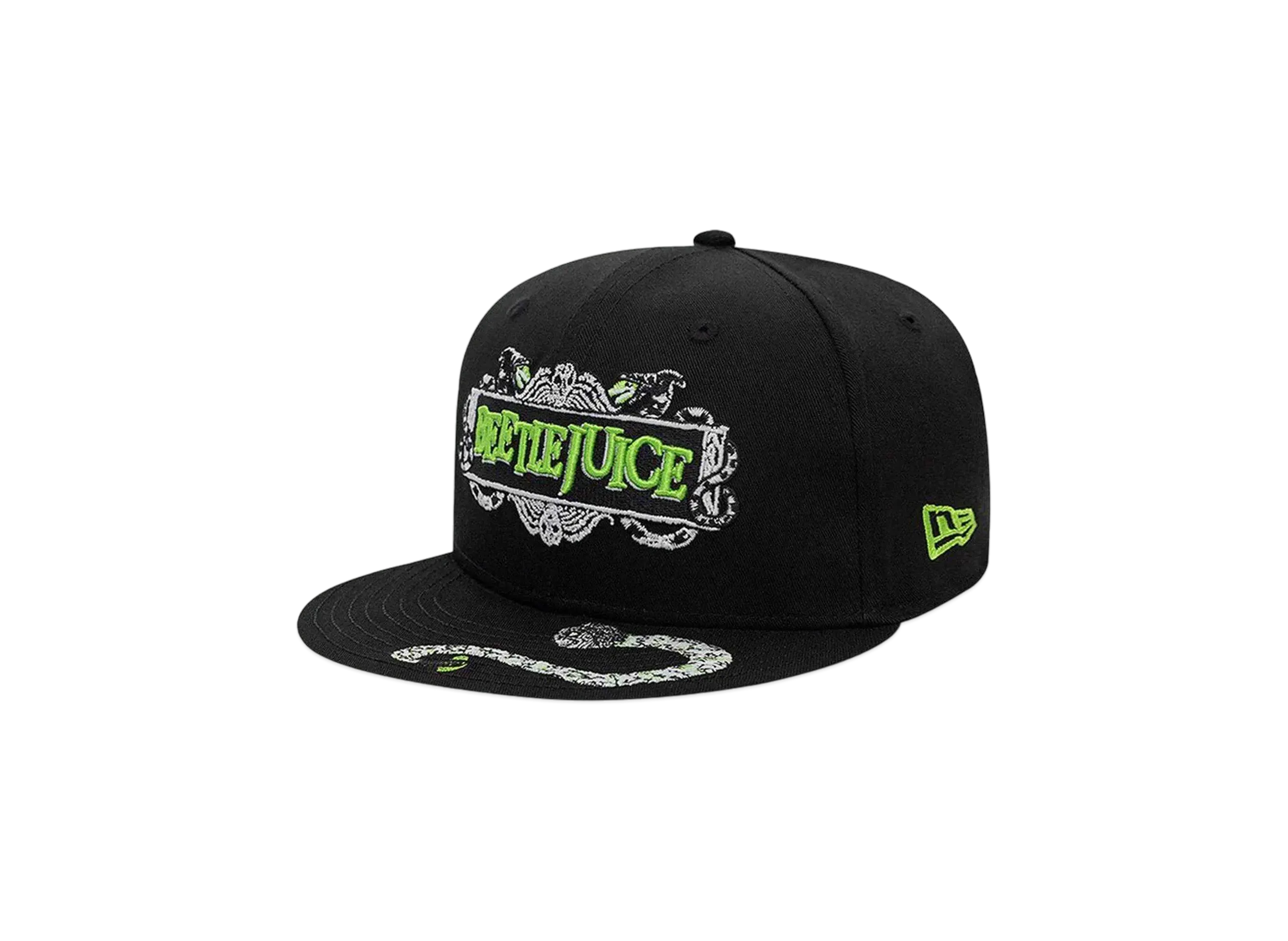 NEW ERA 9Fifty Beetlejuice Visor Logo Print Under Visor "Black"