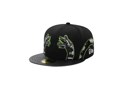 NEW ERA 59Fifty Beetlejuice Worm Synthetic Leather Visor "Black"
