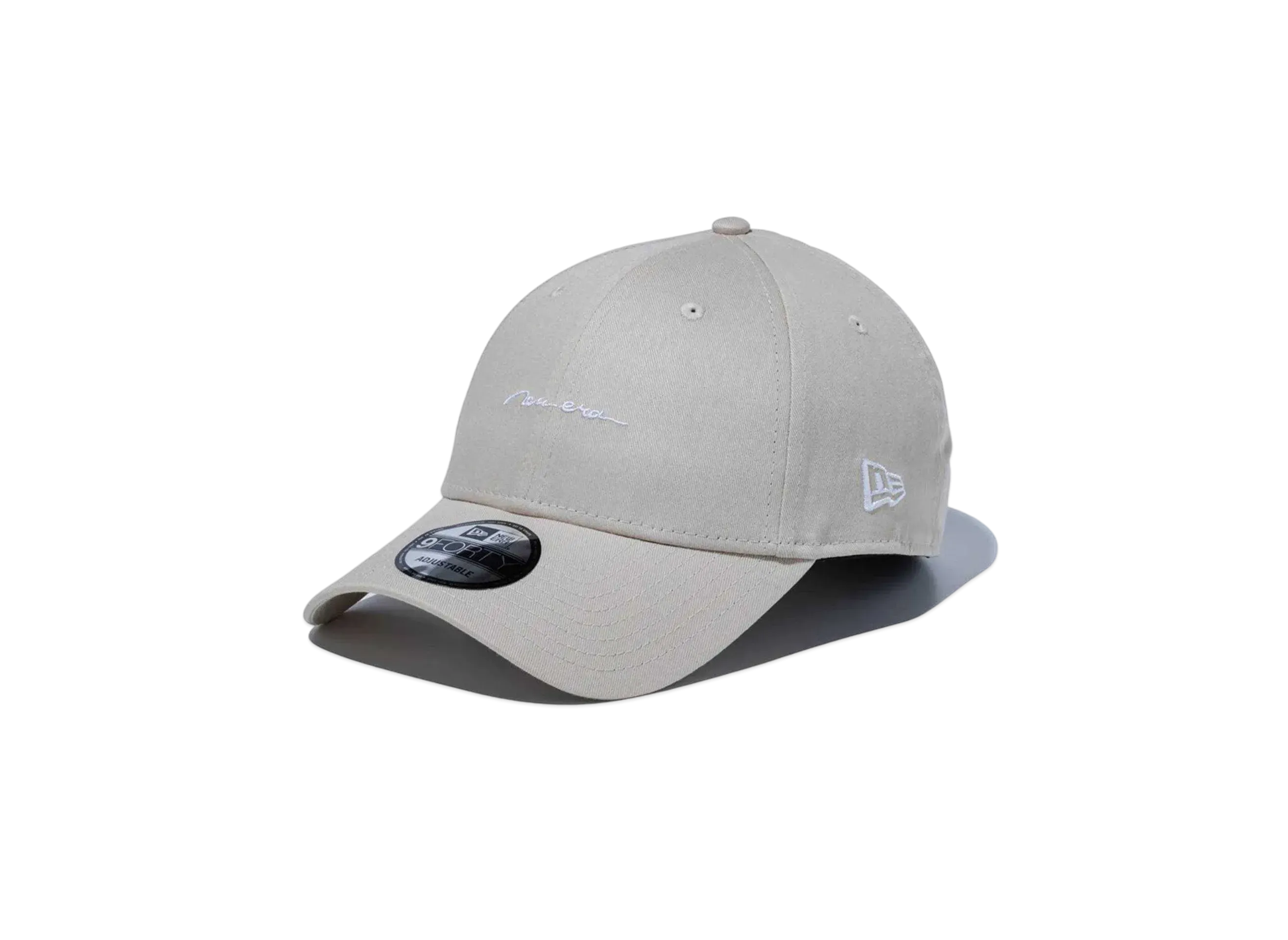 NEW ERA 9Forty Fabric Series Script Logo Twill "Beige"