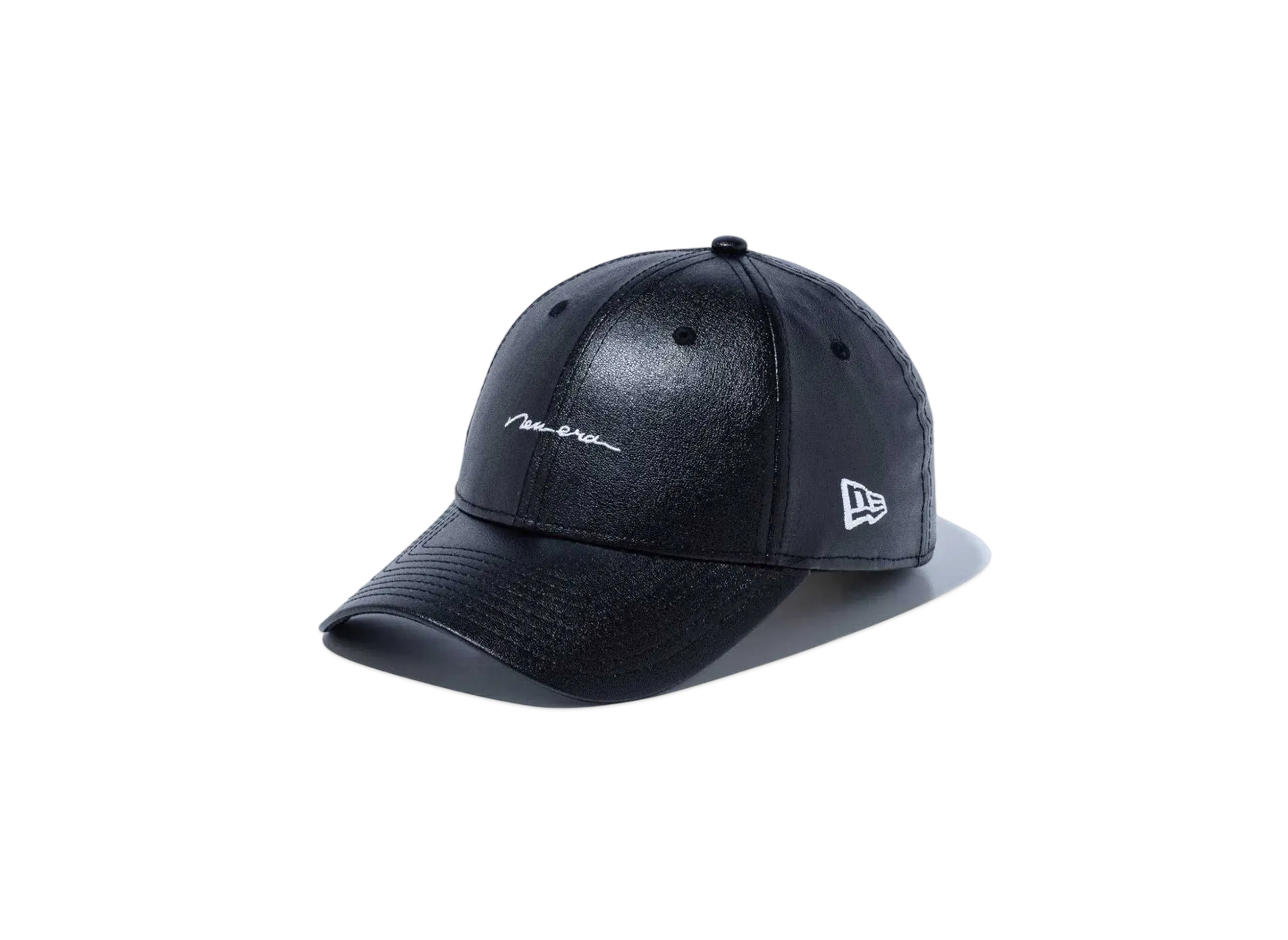 NEW ERA 9Forty Fabric Series Script Logo Synthetic Leather "Black"
