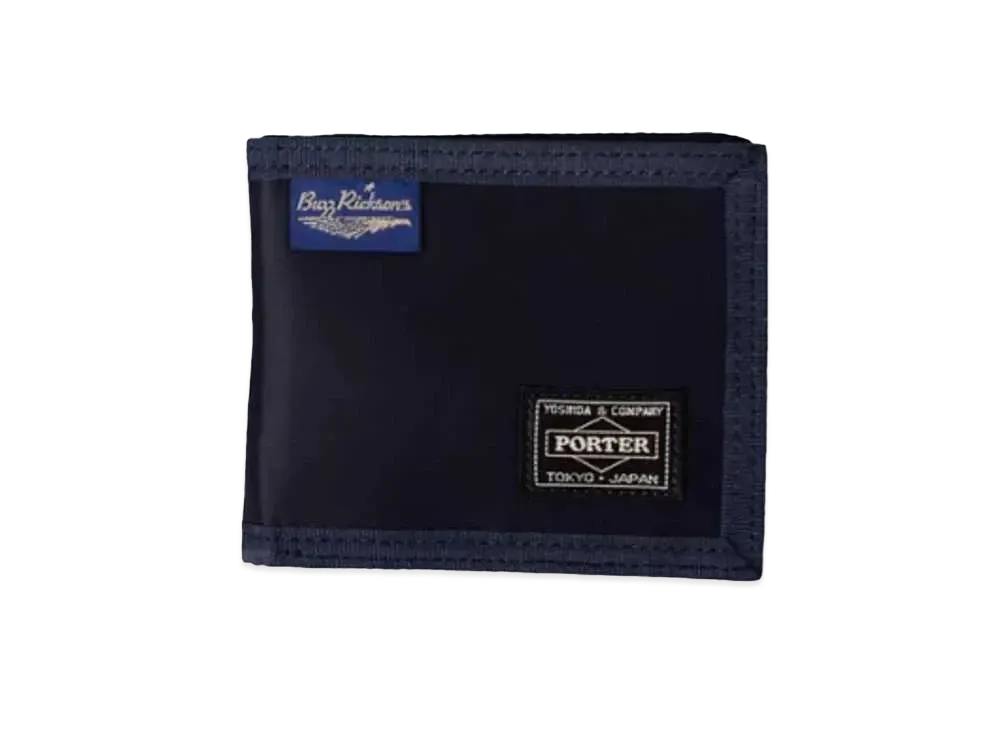 PORTER x BUZZ RICKSON'S Heavy Nylon Wallet "Navy"
