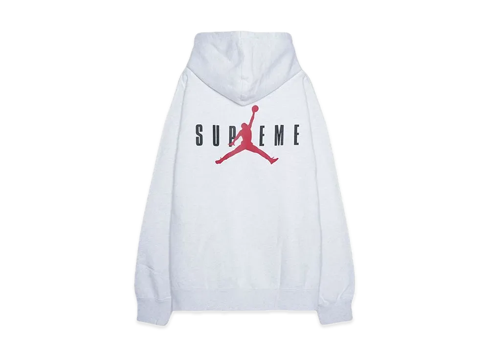Supreme x Jordan Hooded Sweatshirt "Ash Grey" HF0836-051