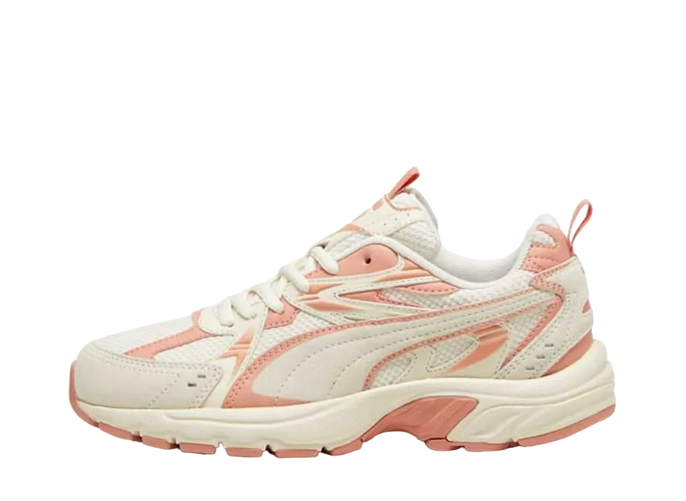 Puma Women's Milenio Tech Suede "Alpine Snow/Deeva Peach"