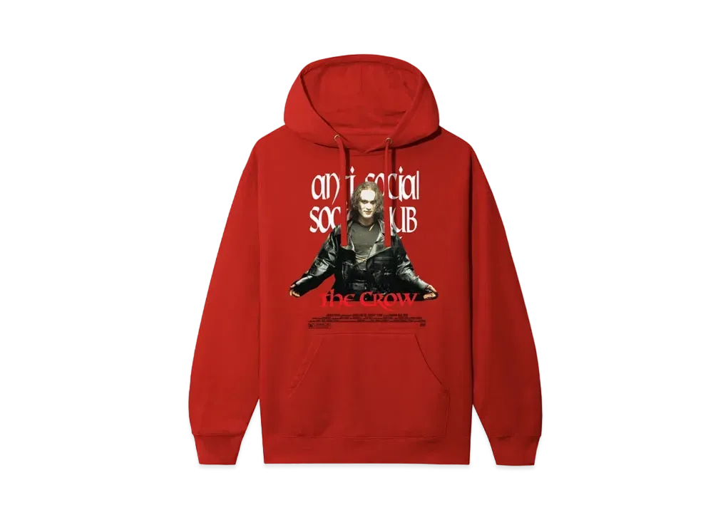 ANTI SOCIAL SOCIAL CLUB Crow 1 Hoodie "Red"