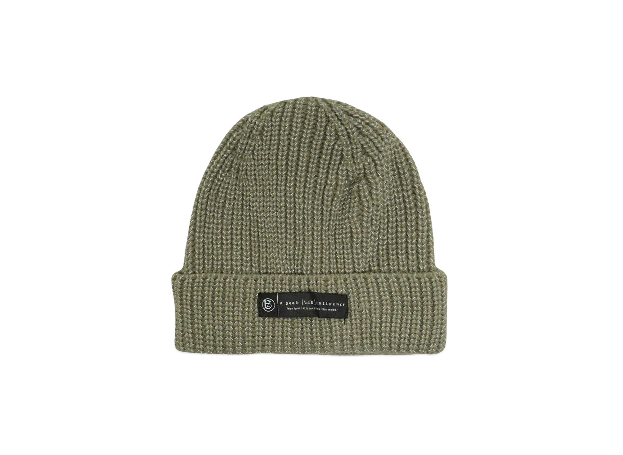 A GOOD BAD INFLUENCE REFLECTIVE BEANIE "GREY"