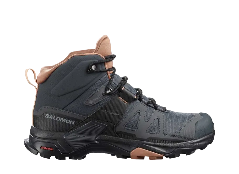 Salomon Women's X Ultra 4 Mid GORE-TEX "Ebony/Mocha Mousse/Almond Cream"