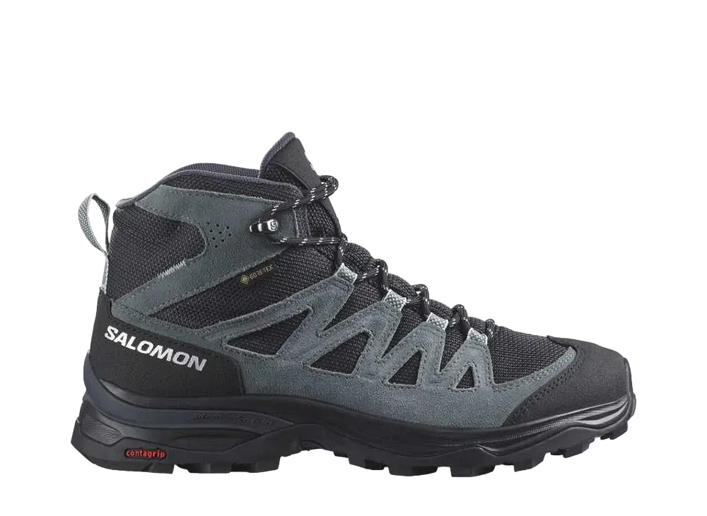 Salomon Women's X Ward Leather Mid GORE-TEX "India Ink/Black/Stormy Weather"