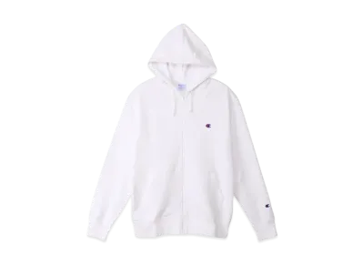 Champion Basic Zip Hooded Sweatshirt "White"