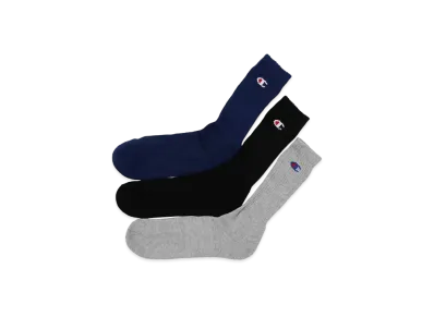Champion 3 Pairs Full Length Socks (Half Pile) "Assort"