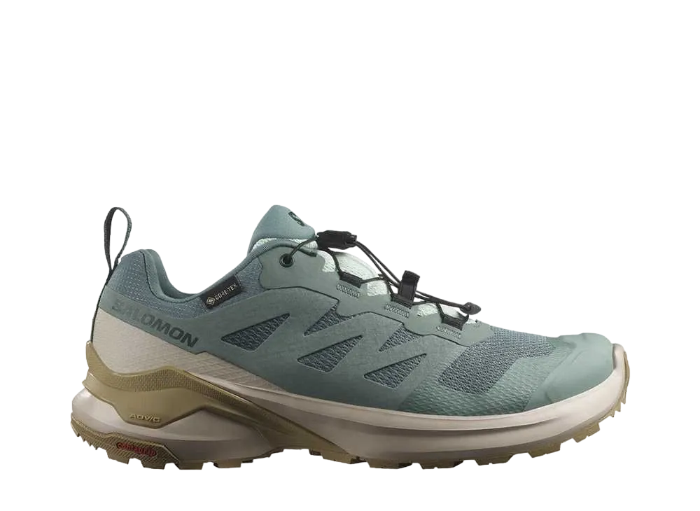 サロモン ウィメンズ X-アドベンチャー ゴアテックス "ノースアトランティック/フェザーグレー/アンティークブロンズ"