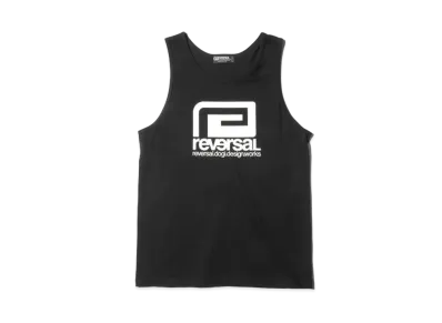 Reversal Big Mark Cotton Tank Top "Black"