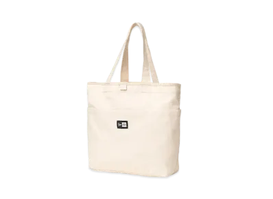 NEW ERA Utility Canvas Tote Bag 15L Box Logo "Ivory"