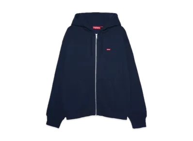 Supreme Small Box Zip Up Hooded Sweatshirt "Navy"