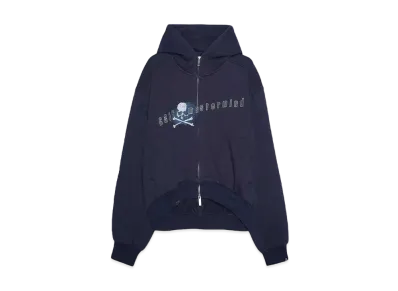 C2H4 x MMJ Profile Zip-up Hoodie "MIST NAVY"