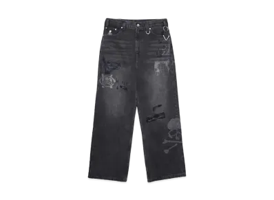 C2H4 x MMJ Totem Laser Jeans "FADED BLACK"