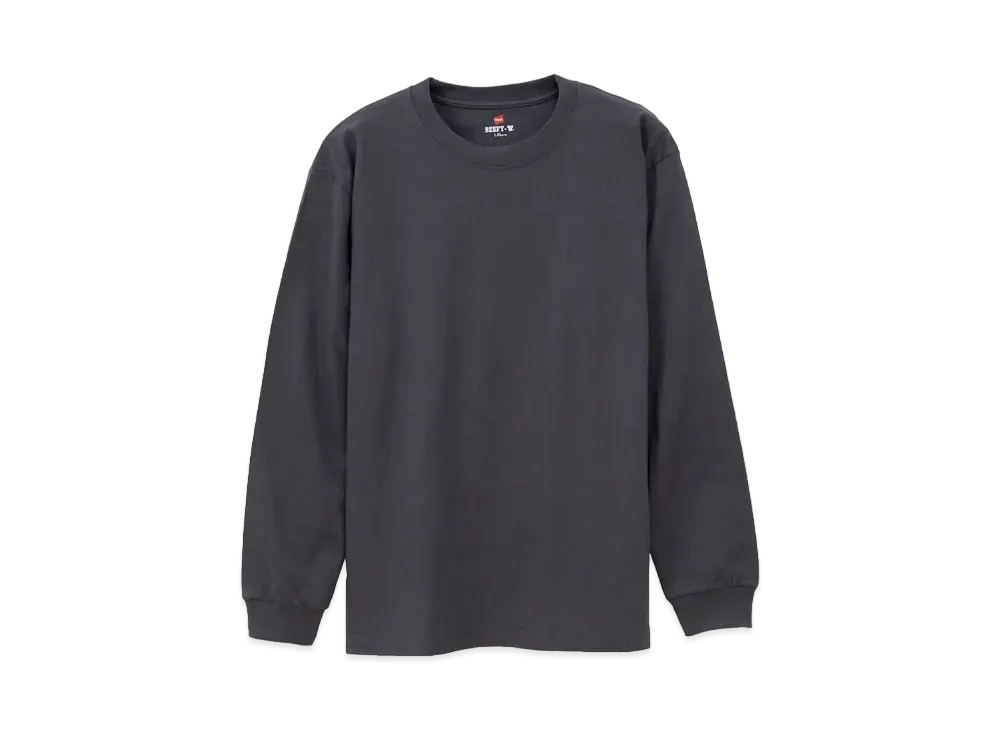 Hanes BEEFY Long Sleeve T-shirt "Dark Gray"