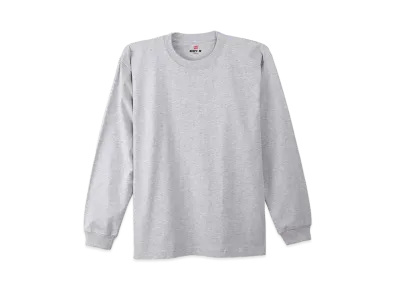Hanes BEEFY Long Sleeve T-shirt "Heather Gray"