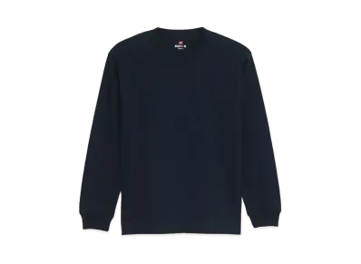 Hanes BEEFY Long Sleeve T-shirt "Navy"