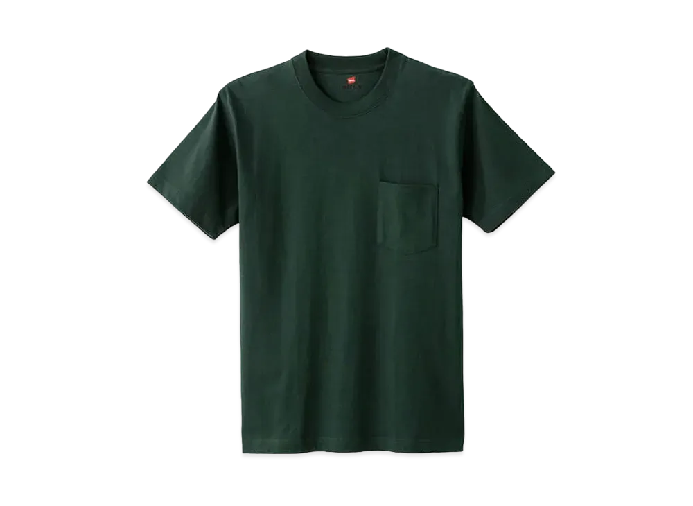 Hanes BEEFY Pocket T-shirt "Dark Green"