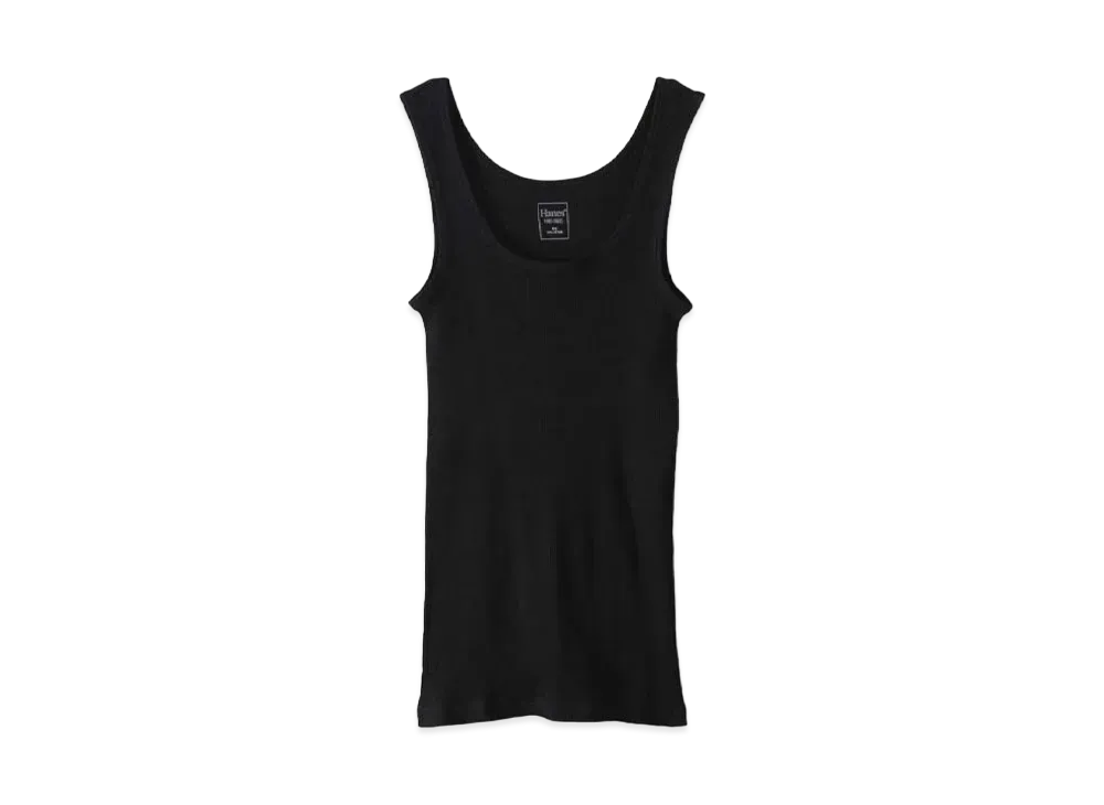 Hanes Undies Rib Tank Top "Black"