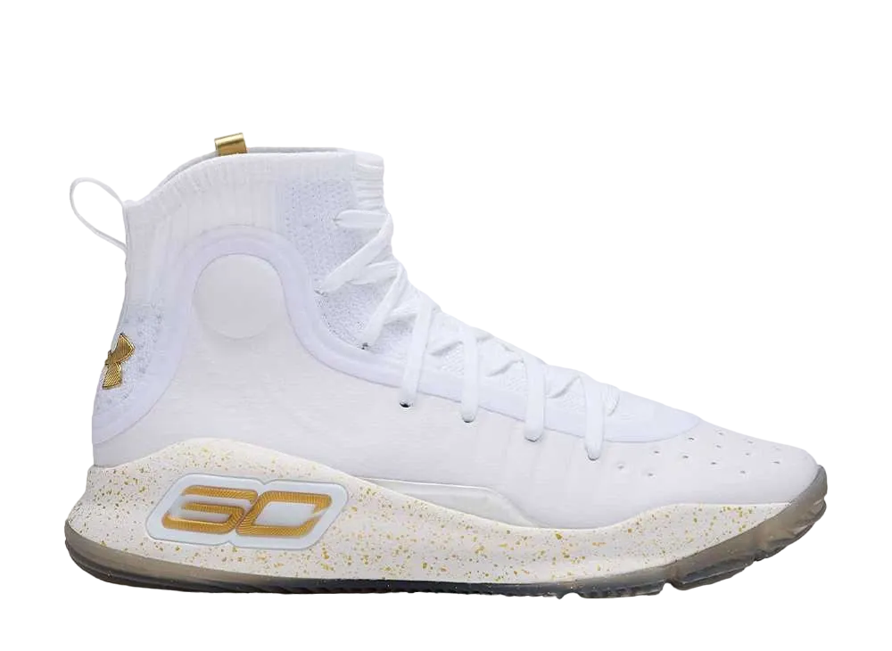 アンダーアーマー カリー4 レトロ "ホワイト/メタリックゴールド"