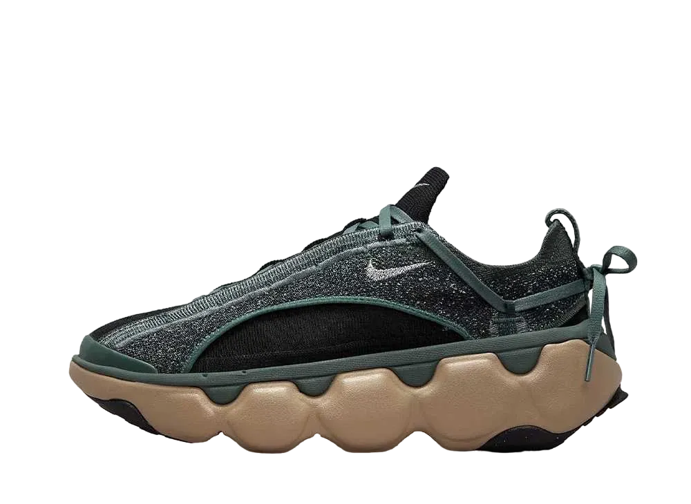 ナイキ ウィメンズ フライニット ブルーム "ヴィンテージグリーン/ブラック/カーキ/メタリックシルバー"