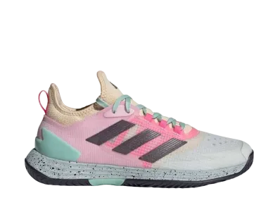 adidas Adizero Ubersonic 4.1 Tennis "Crystal White/Aurora Metallic/Semi Flash Aqua"