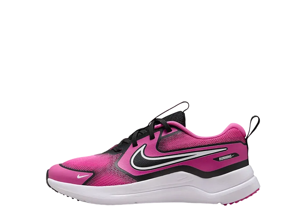 ナイキ GS コズミック ランナー "レーザーフューシャ/ブラック/ホワイト"