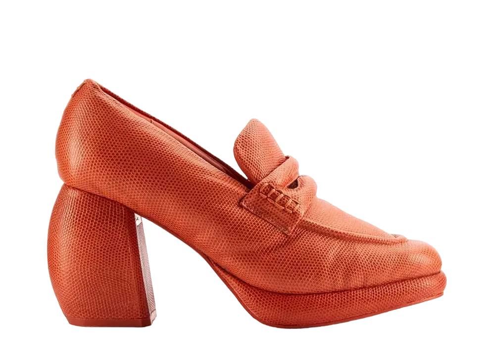 Martine Rose × Clarks Women's Loafer "Orange Interest Leather"