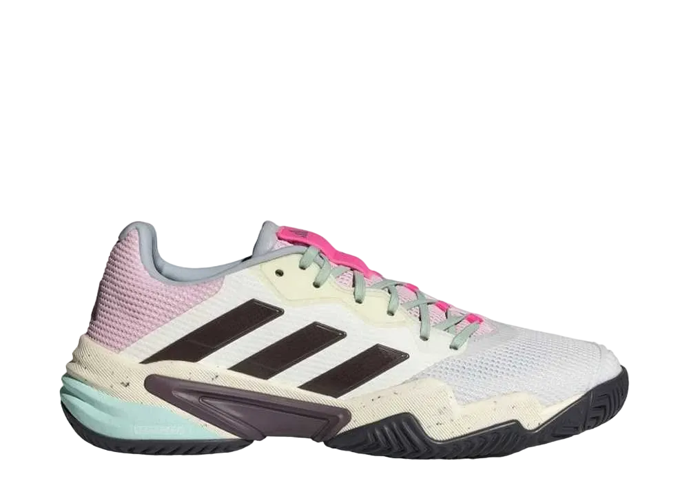 アディダス バリケード13 テニス "クリスタルホワイト/オーロラメタリック/セミグリーンスパーク"