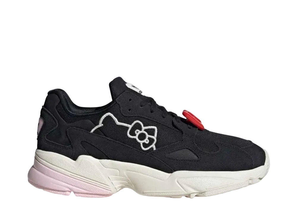 ハローキティ × アディダスオリジナルス ウィメンズ ファルコン "コアブラック/クリアピンク/オフホワイト"