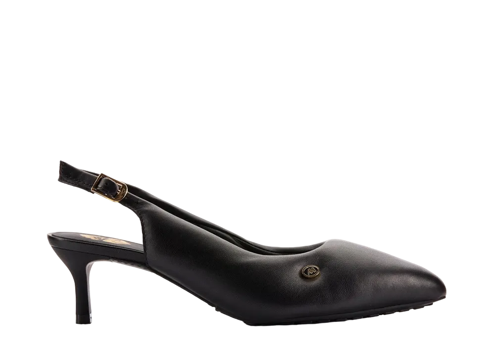 マーティンローズ × クラークス ウィメンズ スリング "ブラックレザー"