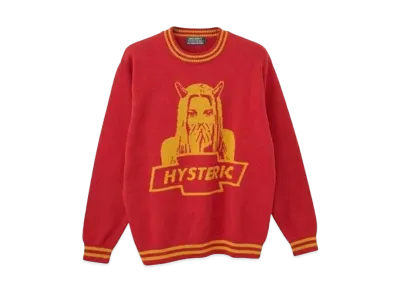 HYSTERIC GLAMOUR Devil Made Me Do It Sweater "Red"