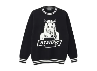 HYSTERIC GLAMOUR Devil Made Me Do It Sweater "Black"