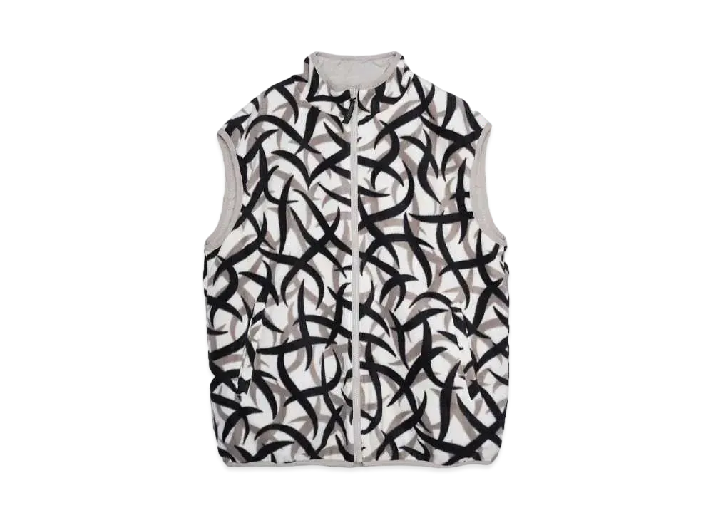 GRAMICCI REVERSIBLE FLEECE VEST "TRIBAL SNOW"