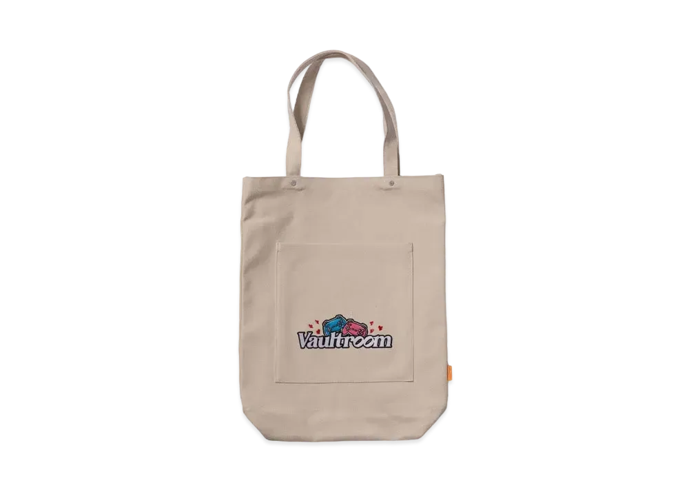 VAULTROOM Two Play Canvas Logo Tote Bag "Natural"