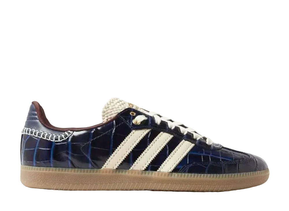 Wales Bonner × adidas Samba "Collegiate Navy/Wonder White/Night Red"