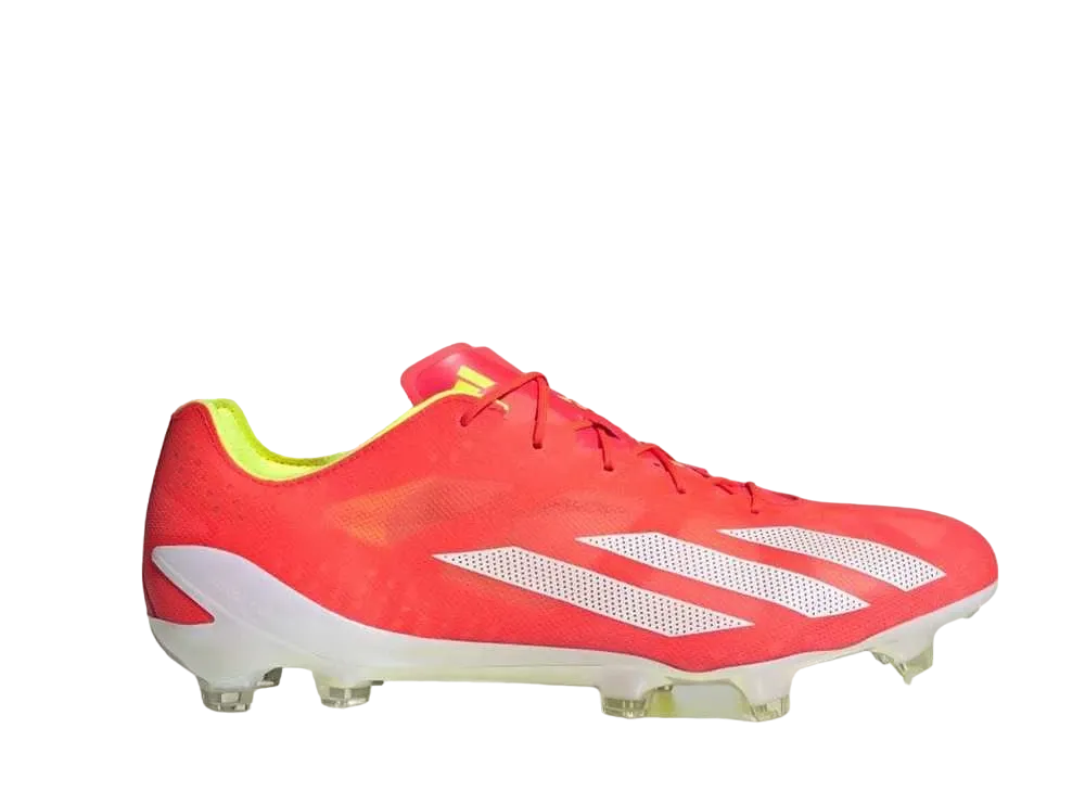 アディダス エックス クレイジーファスト+ FG "ソーラーレッド/フットウェアホワイト/チームソーラーイエロー"