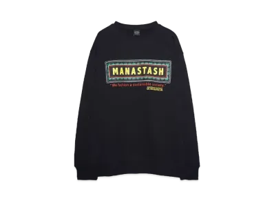 MANASTASH CiTee SWEAT FRAME LOGO "BLACK"