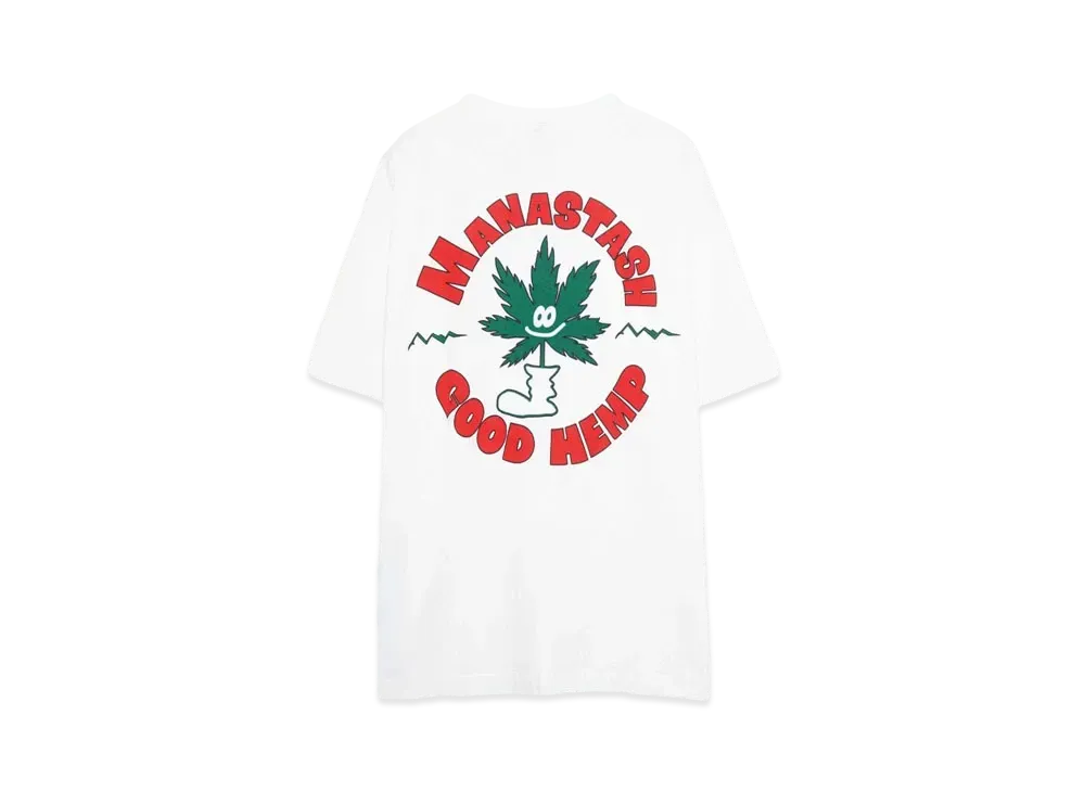 MANASTASH HEMP TEE GOOD HEMP "WHITE"