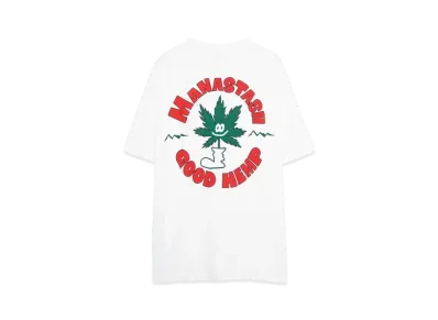 MANASTASH HEMP TEE GOOD HEMP "WHITE"
