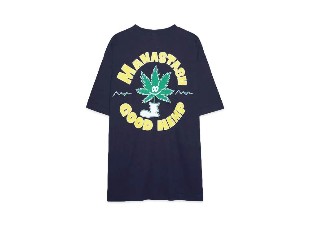 MANASTASH HEMP TEE GOOD HEMP "NAVY"