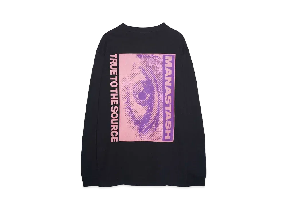 MANASTASH CiTee L/S TEE EYE "BLACK"