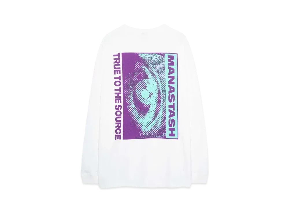 MANASTASH CiTee L/S TEE EYE "WHITE"